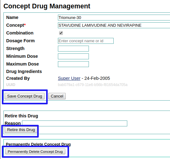 add concept drug form