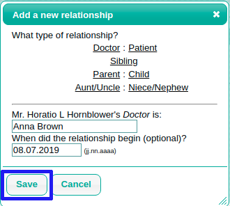 adding new relationship