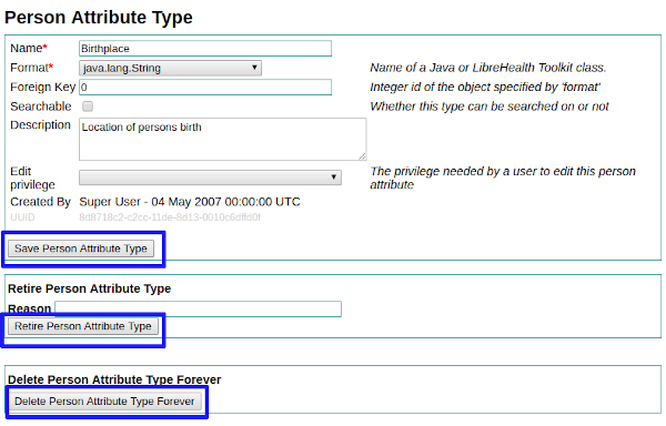 changing attribute type