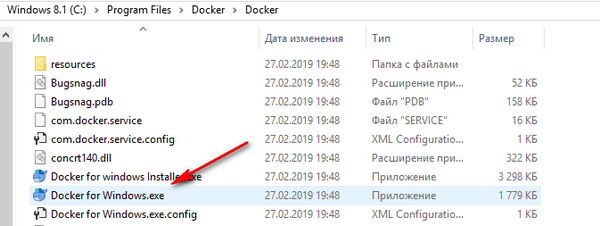 docker executable