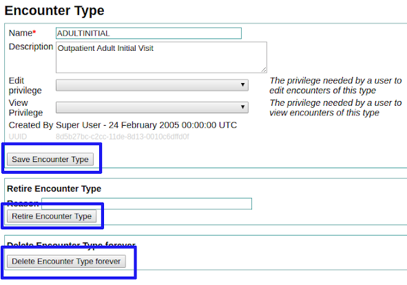 edit encounter type