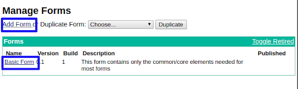 manage forms