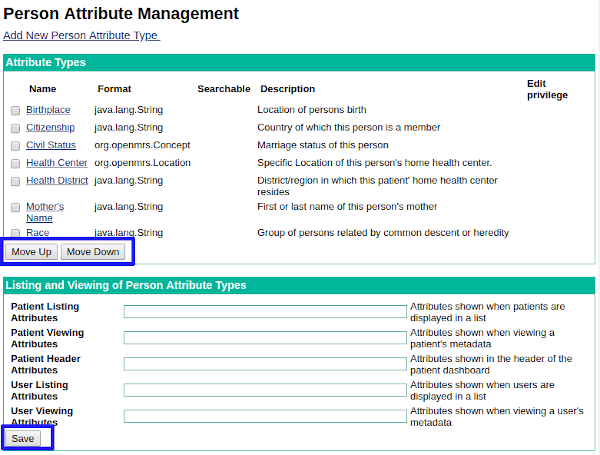 person attribute management