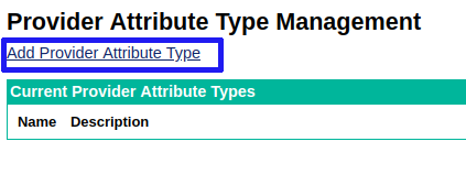 provider attribute types